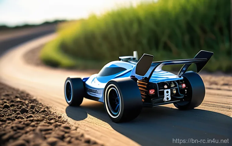 RC카의 효율적 충전 기술 - **Prompt 1: Dynamic RC Car Performance with LiPo Power**
    "A sleek, high-performance remote-contr...