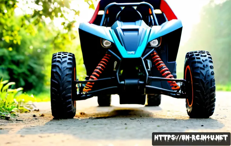 Home 17 초보자를 위한 RC카 추천 - Photorealistic beginner-friendly RC car setup on a clean outdoor park path, one durable electric off...